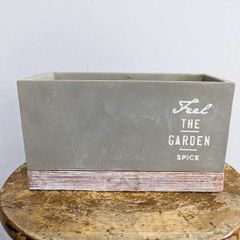 FEEL THE GARDEN セメントプランターレクトL　セメント　植木鉢　植物・植物用　鉢