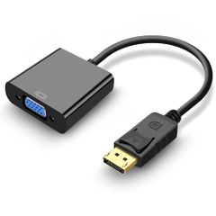 新品 Displayport VGA 変換 アダプタ(オスからメス) ディスプレイポート 変換ケーブル(ブラック) 金メッキコネクター(DP to VGA) サポート1920×1080 最大解像度 コンピューター、デスクトップ、ノートパソコン、PC、モニター、