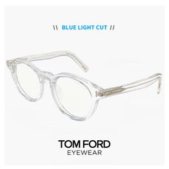【新品】 トムフォード メガネ TF5931-D-B 026 TOM FORD 度なし ブルーライトカット レンズ FT5931-D-B/V ft5931db tf5931db 眼鏡 クリア ボストン型 丸メガネ uvカット アジアンフィット 日本企画