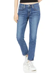 [サムシング] ジーンズ HANA テーパードストレート デニムパンツ 日本製 SKY38 レディース Mid USED Wash 27