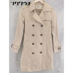 ■ ◎ NATURAL BEAUTY BASIC ウエストベルト付  トレンチ コート サイズM ベージュ レディース  【中古】 【1103090019323】
