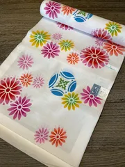 竺仙 浴衣 お子様用 女性 かわいい ゆかた反物【2406030】注染 染め 逸品  新品 きもの