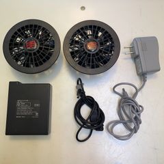 ジンくん様用ミドリ安全 クールファン2個 バッテリー2個 充電器 空調服