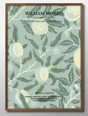 1-9447ウィリアム モリス オリジナル商品 A3 サイズ ポスター アート おしゃれ 絵画 インテリア 北欧 イラスト マット紙 艶消し アートパネル 額 フレーム デザイン 壁掛け ギフト 新築祝い ディスプレイ 
