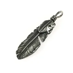美品　SAAD　ラリマー　フェザー　ネックレス　トップ　ペンダント SAAD FEATHER｜シルバージュエリー＆レザーアイテム｜サード公式通販