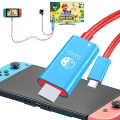 【迅速発送】Switch ドック 交換ケーブル 【2023年】4K&1080P解像度/TVモード Type C HDMI ケーブル付き スイッチ ドック 遅延なし テレビ接続出力 多機能 軽量化持ち運び便利 PD充電100W スイッチ/Switch OLED/