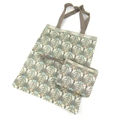 レスポートサック トートバッグ ポーチセット ノベルティ エコバッグ カバン ブランド レディース グレージュ LeSportsac 【中古】