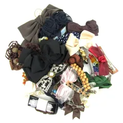 髪飾り ヘアアクセサリー ヘアクリップ等 未使用有 44点セット まとめて 大量 レディース 【中古】