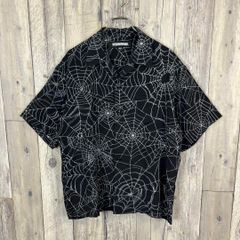 セリーヌ 23SS エディ期 アロハ ビジュー刺繍 オープンカラー シャツ