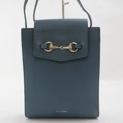 2502-38 ペレボルサ ショルダーバッグ ポシェット 美品 PELLE BORSR レザー製 ブルー系