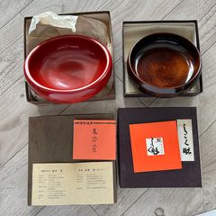布貼り　布着せ　ろくろ椀 轆轤椀 お椀　鈴木誠一郎　会津塗紅布着 合鹿椀 布貼り 布着せ ろくろ椀 轆轤椀 お椀 鈴木誠一郎 会津塗紅布着 合鹿椀