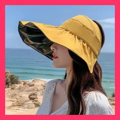 ★売れ筋★ 帽子 レディース 春 夏 秋 UVカット 日焼け防止 折りたたみ 収納一体 コンパクト遮光100% ひんやり サファリハット つば広 UV 帽子