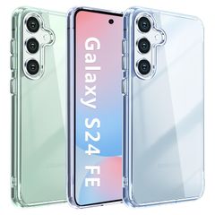 【特価商品】スマホケース 透明 FE FE FE S24 S24 保護カバー(6.7インチ) S24 ギャラクシー ワイヤレス充電対応 SGS認証黄変防止 ケース ケース Galaxy 2層構造 TPUバンパー + PC背面 衝撃吸収 MIL規格取得 クリア 
