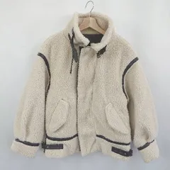 ■ fifth　フィフス ボア生地 カジュアル レザー 長袖 ブルゾン 表記なし アイボリー レディース E  【1310300040477】