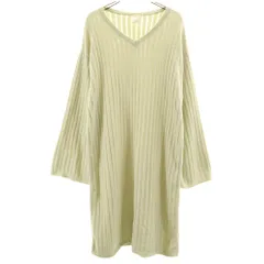 ジェラートピケ 長袖 Vネック ルームウェア F グリーン系 gelato pique ふわもこ レディース