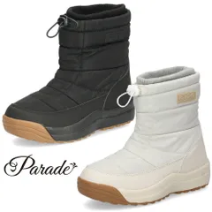 スノーブーツ レディース 滑らない 防水 防寒 ウィンターブーツ ショート ブラック 黒 ライトグレー 防滑 スパイク付き 暖かい 靴 秋冬 パレード Parade 406201