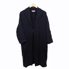 ルジャルダン le Jardin Ouvert チェスター コート ロング 薄手 シンプル フックボタン 2 ブラック 黒 /HT6