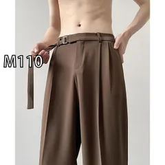 [M110]春 コーデ メンズ 用 服 シンプル ファッション 大人 紳士服 アメリカン カジュアル ワイド パンツ ブラウン ドレープ ハイエンド  カジュアル 通勤スタイル 重ね着コーデ ゆったりシルエット 快適フィット 動きやすい デイリー