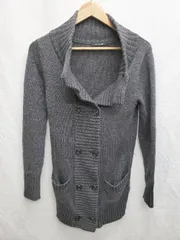 ◇ ◎ MAYSON GREY メイソングレイ 長袖 ニット カーディガン サイズ2 ダークグレー レディース P  【1407100019342】