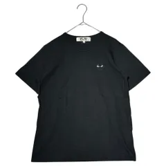PLAY COMME des GARCONS(プレイコムデギャルソン) Heart Logo Patch Short-Sleeve T-Shirt ハートロゴ ワッペン 半袖 Tシャツ AZ-T063 L ブラック AD2007