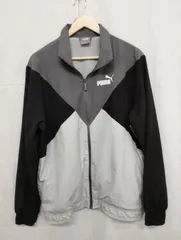 PUMA ウィンドブレーカー グレー/ブラック XL