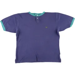 古着 70~80年代 ラコステ LACOSTE IZOD ヘンリーネック リンガーTシャツ メンズL相当 ヴィンテージ/eaa564571のサムネイル