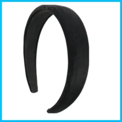 【人気商品】黒 ヘアバンド くすみカラー 冬 秋 レトロ ブラック おしゃれ 光沢 無地 シンプル 韓国ファッション ヘアアクセサリー ベロア 幅広 レディース カチューシャ ベロア素材 ベロアカチューシャ