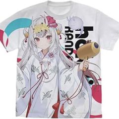 百鬼あやめ フルグラフィックTシャツ 巫女衣装ver. ホワイト Lサイズ 「ホロライブ×神田祭＆アトレ秋葉原 ホロライブ神田祭2023」