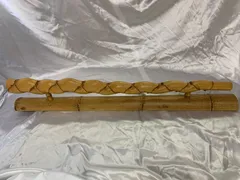 茶道具 竹峰造 京間 萩入黒竹 結界 衝立 炉屏 刻印 風炉先屏風5 竹峰作-茶道具-【改野商店】