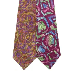 ミッソーニ ネクタイ ブランド 2点セット 総柄 まとめ売り まとめて メンズ Missoni 【中古】