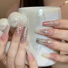 【人気】ネイルチップ ネイルシー 3D キラキラストーンハート 星ネイルチップ ベリーショート 24枚入 人気 和風 花嫁ネイル 結婚式ネイルチップ かわいい め 繰り返し使える 耐久 便利 nail 付け爪 DIYネイルチップ (03 CDJ)