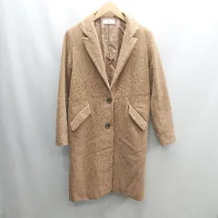 ◇ ⊇ select MOCA セレクトモカ 長袖 チェスターコート サイズM キャメル レディース E  【1501230026833】