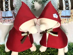 ❤️赤ずきんちゃん♡ケープ❤️なりきり　コスプレ　ハロウィン　童話　クリスマス　ハンドメイド　ペット服　小型犬