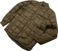 Eddie Bauer ☆ 軽量◎ インナーにも◎ ブラウン ダウンジャケット ブルゾン XS 大人 アメカジ アウトドア 古着 エディーバウアー■S3495