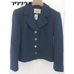 ◇ MISS ASHIDA ミスアシダ シングル 3B 長袖 テーラード ジャケット サイズ9 ネイビー レディース  【中古】 【1110140004147】のサムネイル