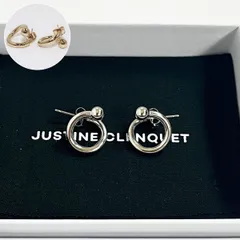 【新品】ジュスティーヌクランケ ピアス 2個セット Justine Clenquet メル ピアス シルバー ゴールド Mel earrings パラジウム レディース