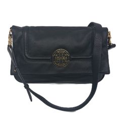 美品✨️Tory Burch トリーバーチ ブラック レザー ショルダーバッグ