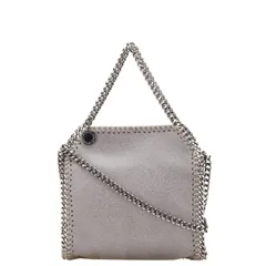 ステラマッカートニー ファラベラ タイニー トートバッグ チェーン ハンドバッグ ショルダーバッグ 2WAY グレー ポリエステル レディース Stella McCartney【1-0203913】