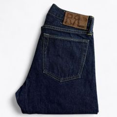 RRL／スリムナロー ブラックデニムパンツ 赤耳 W29/L30 - メルカリ