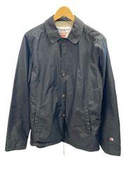 シュプリーム SUPREME × Champion チャンピオン Coaches Jacket コーチジャケット 黒 ロゴ刺繍 ジャケット ブラック Mサイズ 101MT-2805