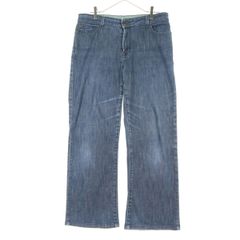 L.L.Bean エルエルビーン ワイド ストレートデニムパンツ 12REG ブルー メンズ 古着