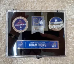 【並行輸入/新品未使用】Los Angeles Dodgers 2024 WORLD SERIES CHAMPIONS 記念ピンバッジセット【新品未開封】