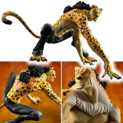 【中古】フィギュア ロブ・ルッチ Ver.豹 紙絵武身 「ワンピース」 エクセレントモデル Portrait.Of.Pirates ワンピース ‘MAS’