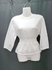 ◇ green label relaxing UNITED ARROWS 八分袖 ブラウス カットソー オフホワイト系 レディース P  【1405290008627】