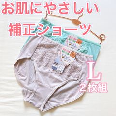 肌にやさしい補正ショーツ【 L  2枚】レディースショーツ　普段ばきにおすすめ！