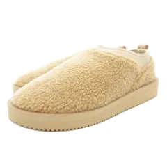 スイコック suicoke 美品 ミューズ ドゥ ドゥーズィエム クラス MUSE de Deuxieme Classe取り扱い ボアスリッポン シューズ vibramソール 26cm ベージュ /GVのサムネイル