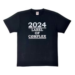 オリジナル ミュージック Tシャツ 2024 LABEL OF COMPLEX コンプレックス 日本一心ライブ BOOWY ボウイ 氷室 吉川 デュエット曲 パロディ 黒 ブラック XS(SS) S M L XL(LL) ジャスト オーバーサイズ ユニセックス
