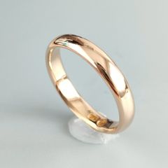 18金 K18 シンプル甲丸リング レディース 3.39g 12号 C254