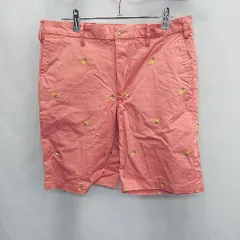 ◇ ⊂ DoCLASSE パインナップル柄 ハーフパンツ サイズM オレンジ系 メンズレディース E  【1505220002302】