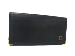 dunhill ダンヒル レザー 二つ折り 長財布 ウォレット 札入れ カードケース メンズ ブラック系 DK3381